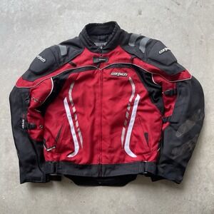 Cortech Mens Red GX Sport 3.0 Padded Armor Motorcycle Jacket Size Small 38